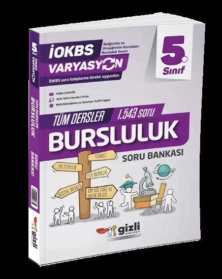 Gizli 5. Sınıf İOKBS Bursluluk 10 Deneme Sınavı Ve Soru Bankası Maarif Model - Resim 3