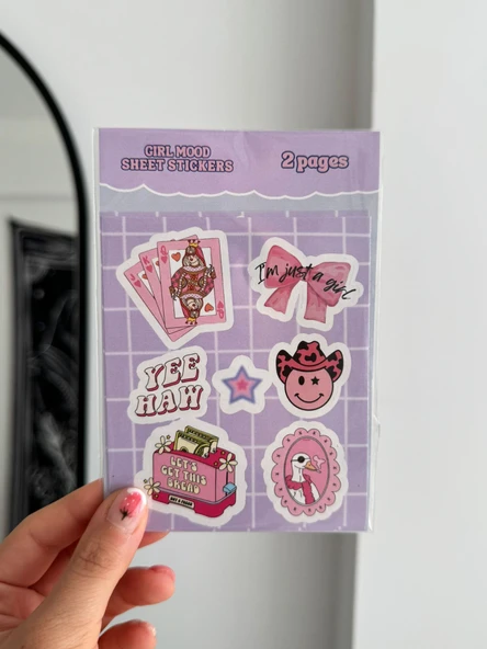 Girl Mood Sheet 2li Sayfa Sticker - 2