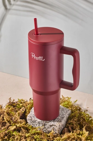 Perotti 17237 Colte V2 Paslanmaz Çelik Termos Bardak 1,2 Lt Bordo - Resim 2