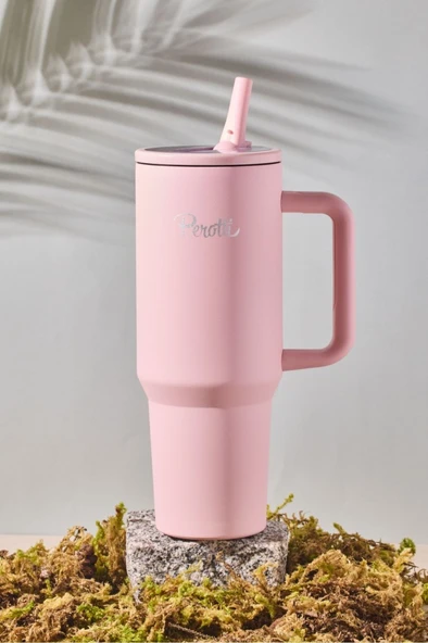 Perotti 17237 Colte V2 Paslanmaz Çelik Termos Bardak 1,2 Lt Pembe