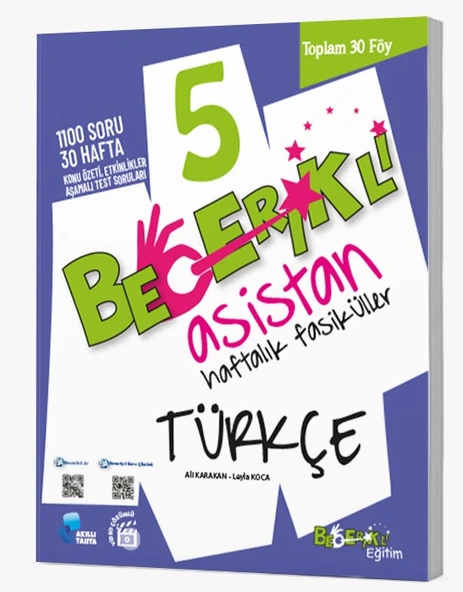 Becerikli Asistan 5. Sınıf Türkçe Haftalık Fasiküller