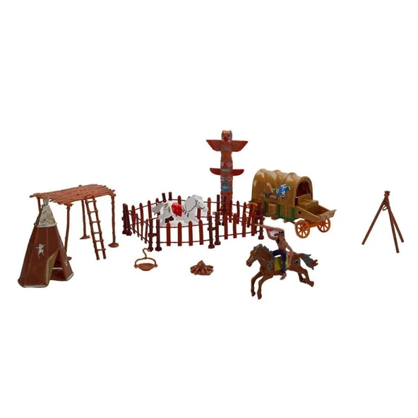 4961 NessiWorld-RST-WES-KOVBOY OYUN SET POŞETLİ KRTL 3A - Resim 2