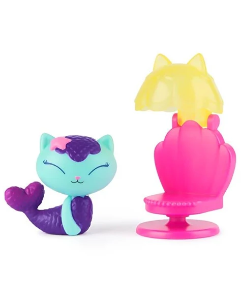 Gabbys Dollhouse Mercat and Spa Chair Mini Figür ve Aksesuar Seti 20149928 - Resim 2