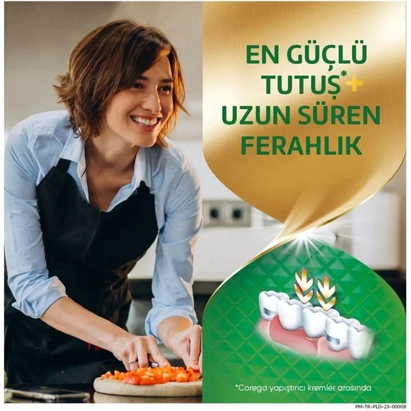 Corega Max Tutuş Ferahlatıcı Protez Yapıştırıcı Krem 40 g – Güçlü, Uzun Süreli ve Nefes Tazeleyen Sabitleme - Resim 5