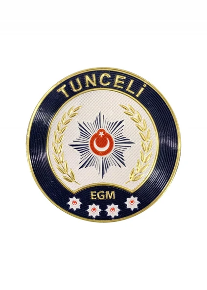 TUNCELİ Polis Kol Arması 3D Plastik TPU, Yeni Tip, Cırtlı, Standart Ölçü, 1.sınıf Kalite ürün görseli