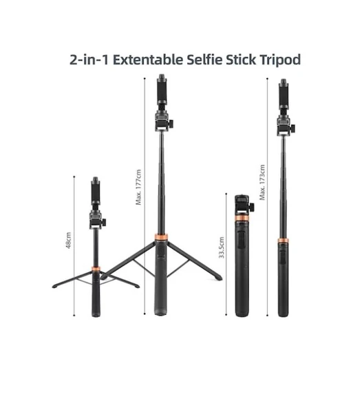 Kingjoy M080 Selfi Monopod Kablosuz Uzaktan Kumanda - Resim 5
