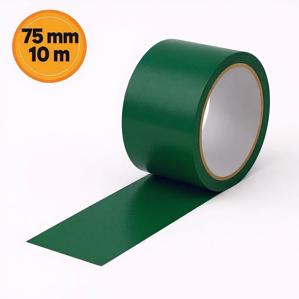 Tamir Bandı 75 mm x 10 mt Çok Amaçlı Güçlü Yapışkanlı Suya Dayanıklı Onarım Yalıtım Bandı Yeşil - Resim 4