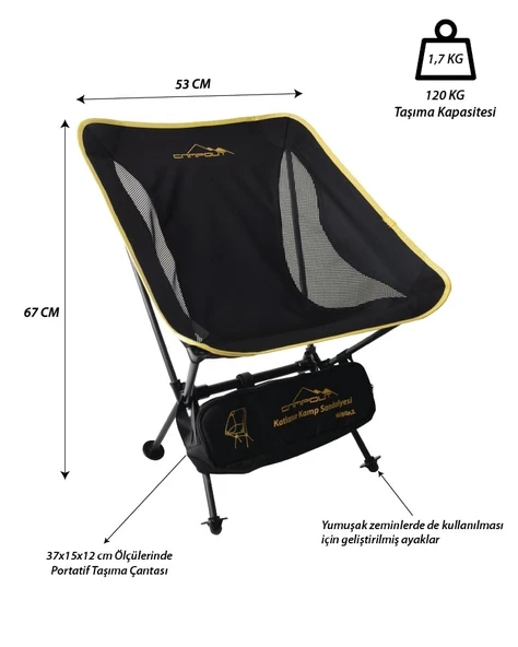 NURGAZ PRATİK KAMP SANDALYESİ