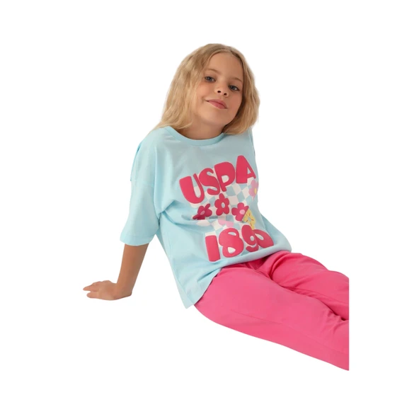 Lisanslı Printed Kız Çocuk Pijama Takımı - Resim 8