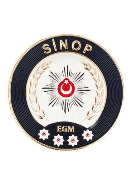SİNOP Polis Kol Arması 3D Plastik TPU, Yeni Tip, Cırtlı, Standart Ölçü, 1.sınıf Kalite ürün görseli