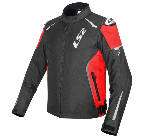 LS2 ZOOM ERKEK MOTOSİKLET MONT SİYAH-KIRMIZI ürün görseli 1