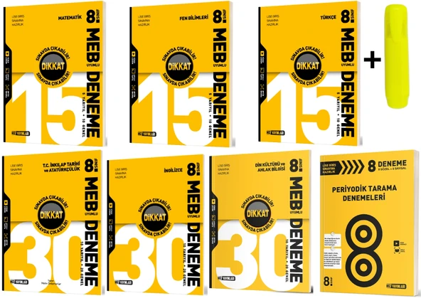 Hız Yayınları Hız 8. Sınıf Tüm Dersler Deneme Seti 7 Kitap Yeni ürün görseli