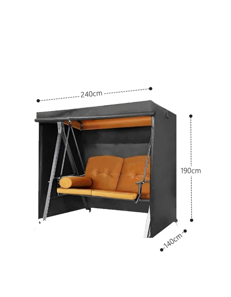Gardener GRDC308 Salıncak Koruma Örtüsü Büyük PE (240 cm x 140 cm x 190 cm) - Resim 2