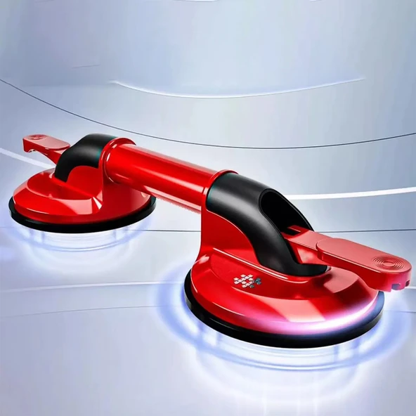 Çiftli Vakumlu Alüminyum Vantuz Tutucu Cam Fayans Mermer Metal Ahşap Taşıma Aparatı Max 100 Kg - Resim 2