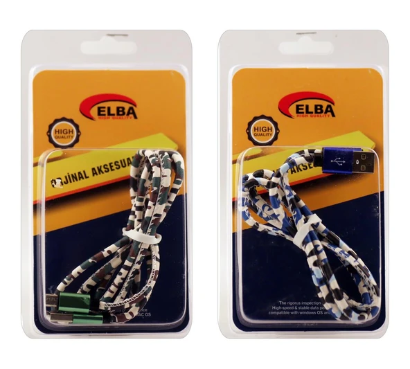 Elba ECK-44M Bağlantı Kablosu Micro 1mt Renkli ürün görseli