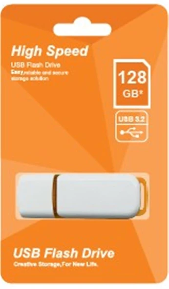 Elba 128GB Plastik Beyaz-Turuncu 3.2 USB Flash Bellek ürün görseli