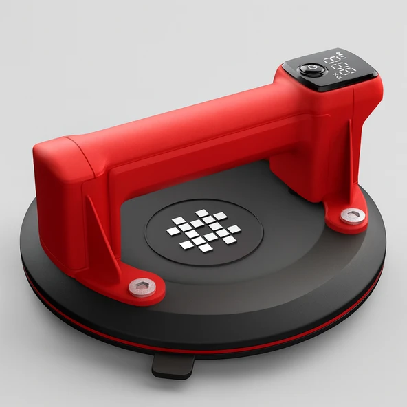 Süper Güçlü Vakumlu Vantuz – Dijital Emiş Göstergeli, Cam & Mermer & Seramik Taşıma İçin 220 Kg ürün görseli