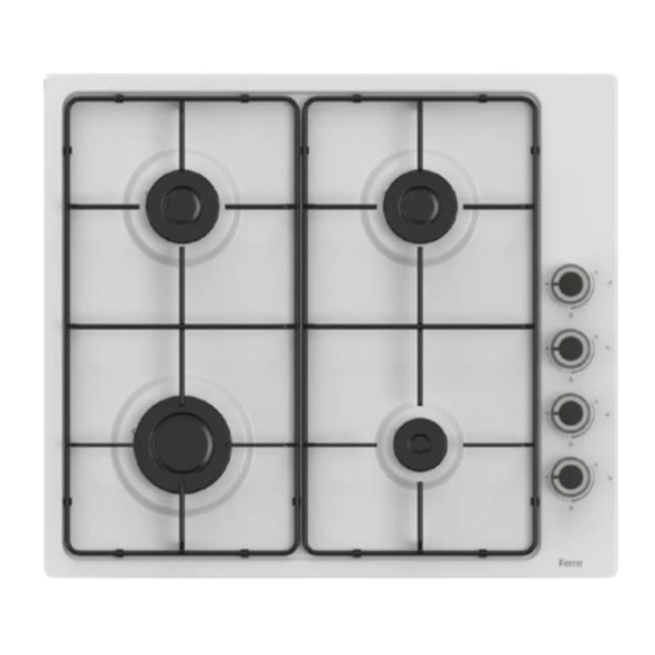 Ferre SilenArt Dorio Ultra Sessiz Beyaz  Ankastre Set  ( D081 -SA + EL066  EMAYE OCAK + QBL62CB ) - Resim 4