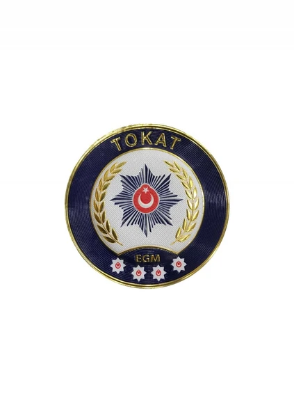 TOKAT Polis Kol Arması 3D Plastik TPU, Yeni Tip, Cırtlı, Standart Ölçü, 1.sınıf Kalite