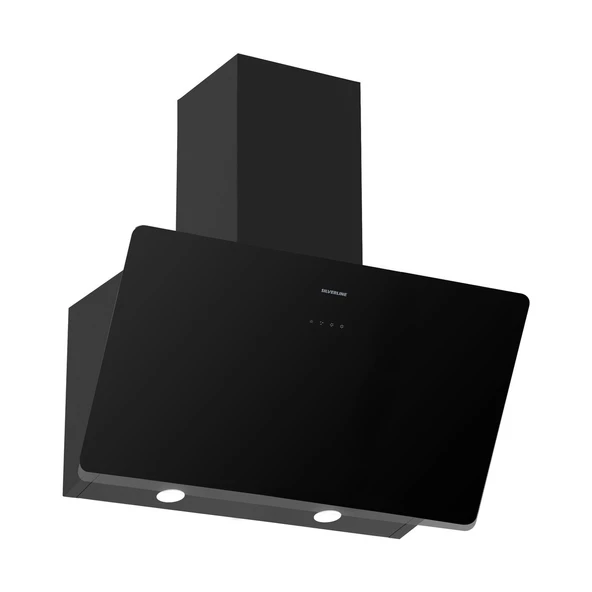 Silverline BO6504B01 - CS5343B01 - 3457 Soho 60 Siyah Cam Ankastre Set - Resim 4