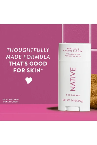 Native Vanilla & Cactus Flower Alüminyumsuz Stick Deodorant 75GR - 6