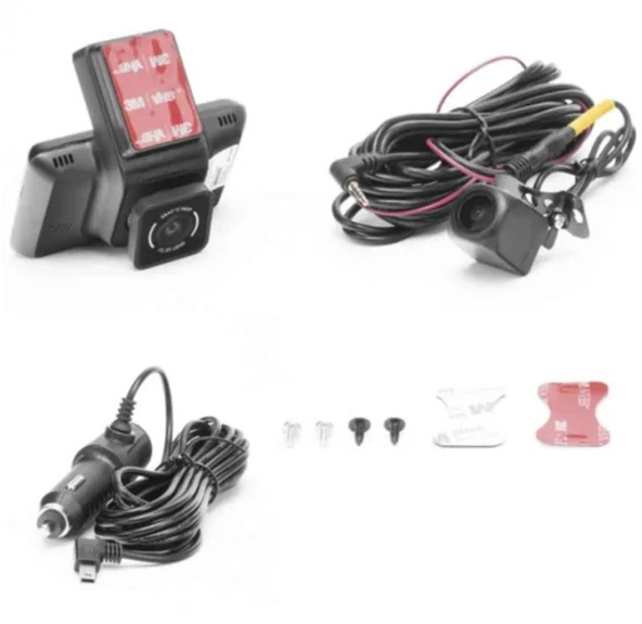 Hikvision AE-DC4328-K5 HD Çift Kameralı Araç İçi Kamerası, G-Sensor ve Wi-Fi - 2