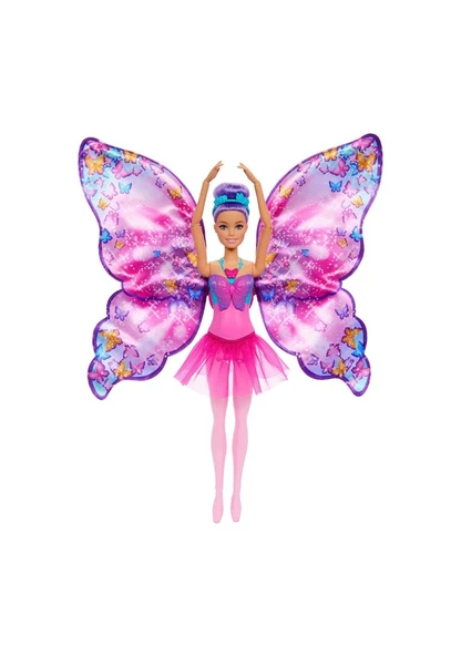 Barbie Kelebek Dansçı Bebek HXJ10 Lisanslı Ürün - Resim 2