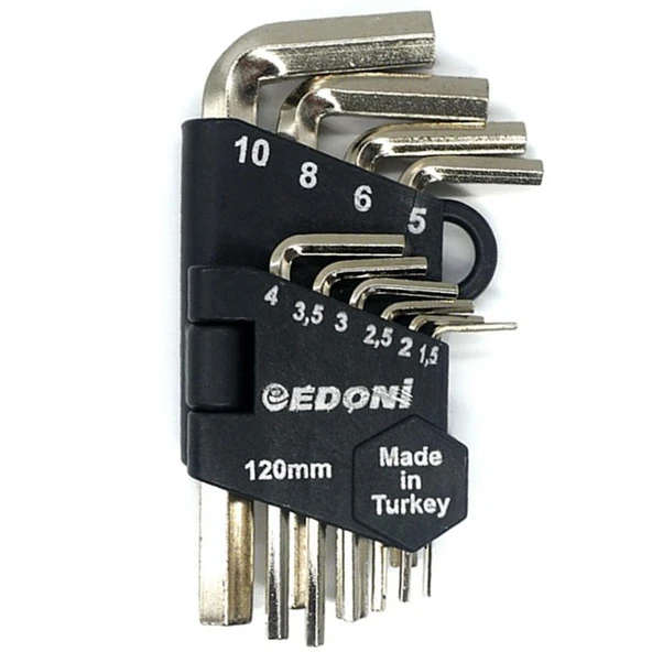 Allen Anahtar Seti Alyan Anahtar 10 Parça