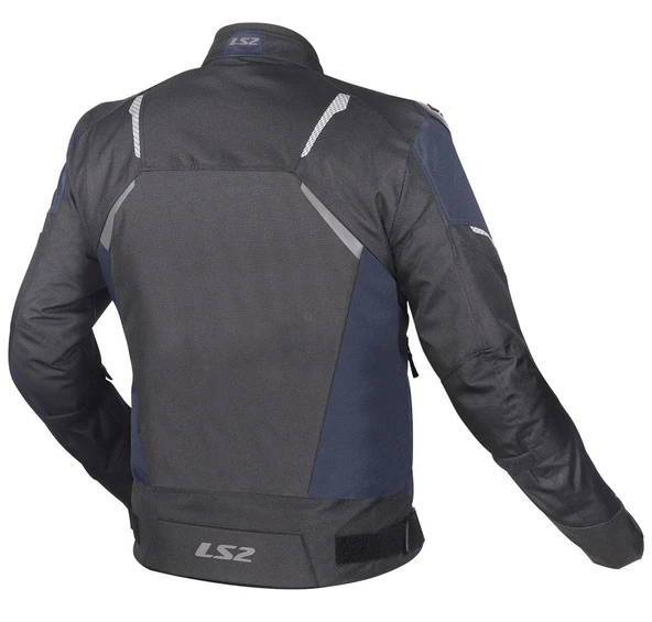 LS2 ZOOM ERKEK MOTOSİKLET MONT SİYAH-MAVİ - Resim 2