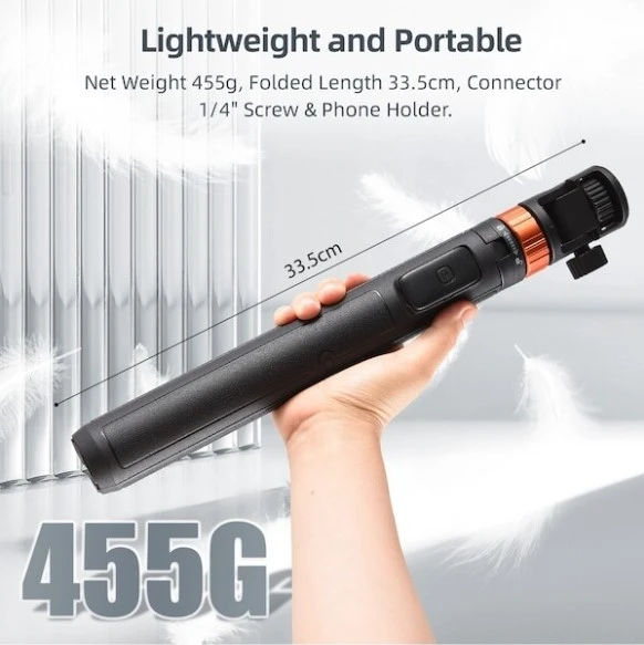 Kingjoy M080 Selfi Monopod Kablosuz Uzaktan Kumanda - Resim 6