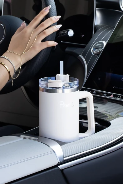 Perotti 17237 Colte V2 Paslanmaz Çelik Termos Bardak 1,2 Lt Beyaz - 3