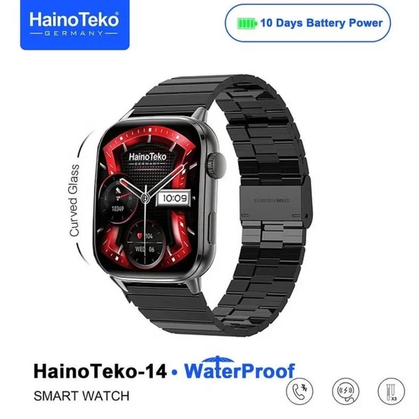 Haino Teko Watch Ultra 14 Amoled Ekran WaterProof 3 Kordonlu Akıllı Saat Siyah Teko14 ürün görseli 1