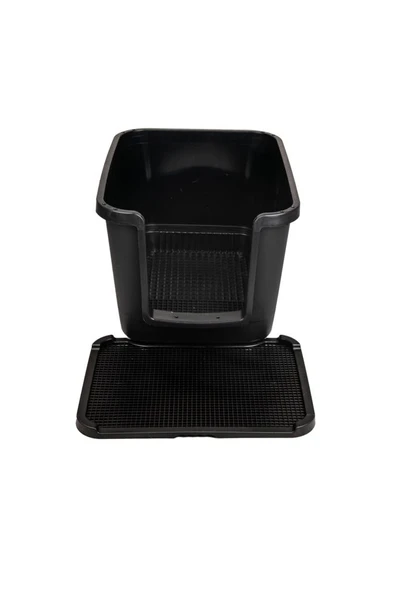 Lepus Versus Kapalı Kedi Tuvaleti/çantası (BÜYÜK) Siyah - Resim 2