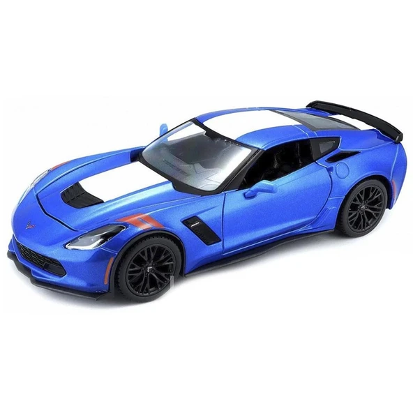 Maisto 1/24 2017 Model Corvette Grand Sport Mavi ürün görseli