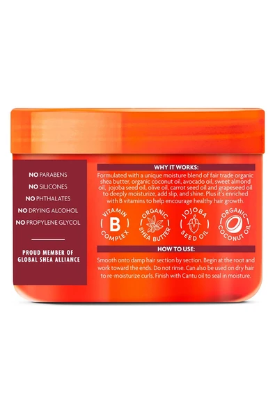 Cantu Coconut Bukle Belirginleştirici Durulanmayan Saç Kremi 340GR - Resim 2