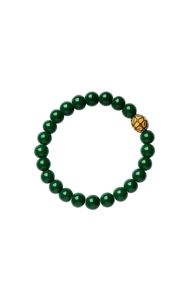 8 mm Cam Taşlı Boncuk Kadın Erkek Bileklik Elastik İpli - 2