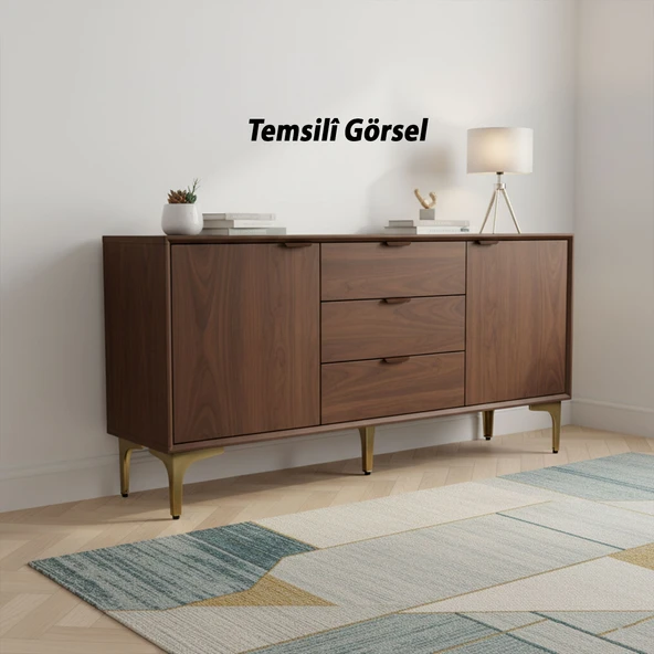 Dekor 12 cm Antik Metal Mobilya Ayağı Modern Ayak Dayanıklı Tasarım Koltuk Sehpa Masa TV Ünitesi - Resim 6