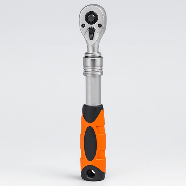 Uzayabilir Cırcır Kolu 72 Diş 1/4 İnç Lokma Anahtarı Çelik Profesyonel Yüksek Tork İnce Yapı