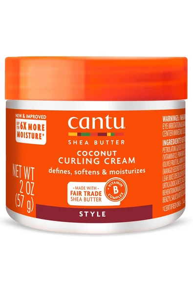 Cantu Coconut Bukle Belirginleştirici Durulanmayan Saç Kremi 57GR
