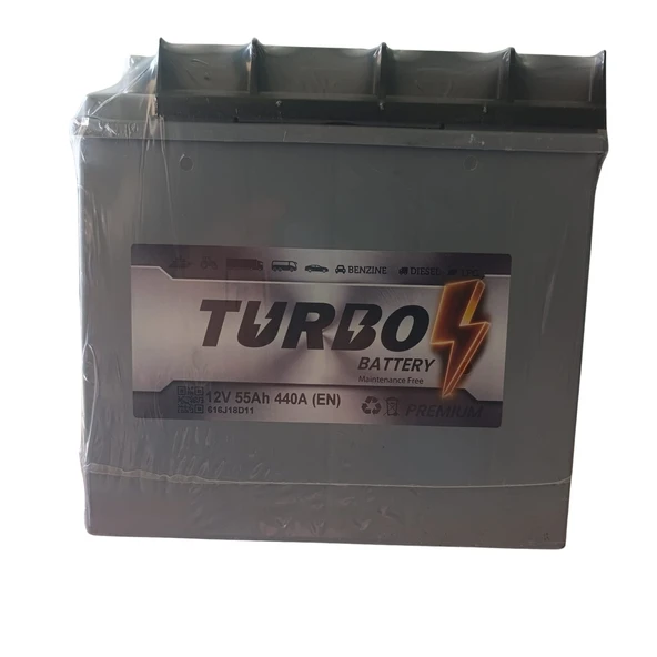 TURBO 55 AH. DİK AKÜ 440A (EN) (PETLAS GARANTİSİ ALTINDA) (ÜRETİM TARİHİ: 2025)