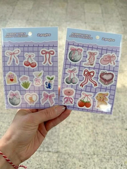 Ribbon Vibe 2li Sayfa Sticker