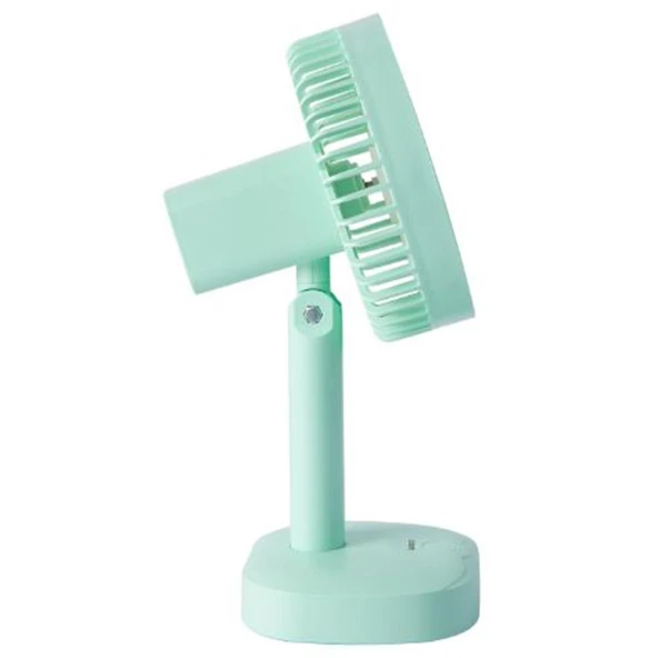 Everest EFN-510 Yeşil- Sarı 1200mAh 5 İnç 3 Hız Kademeli Dönebilen Masaüstü Usb Fan - Resim 2