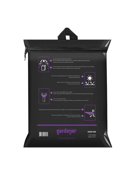 Gardener GRDC308 Salıncak Koruma Örtüsü Büyük PE (240 cm x 140 cm x 190 cm) - Resim 3