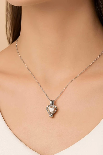 Özel Hediye İstiridye İçinde Gerçek İnci Kolye Seti - Resim 4