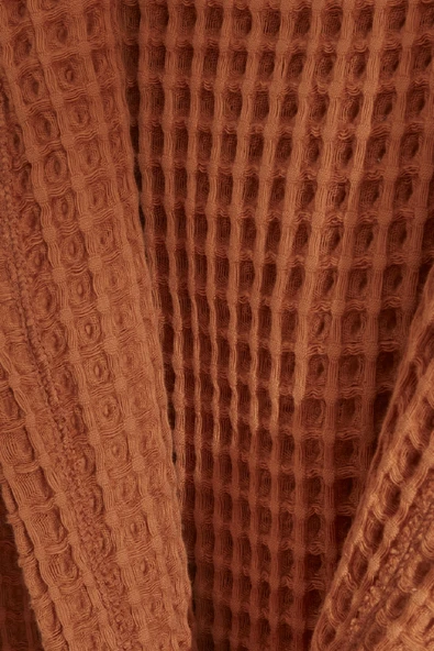 Karaca Home Young Lesley Gofre Bornoz 8-10 Yaş Kahve - Resim 2