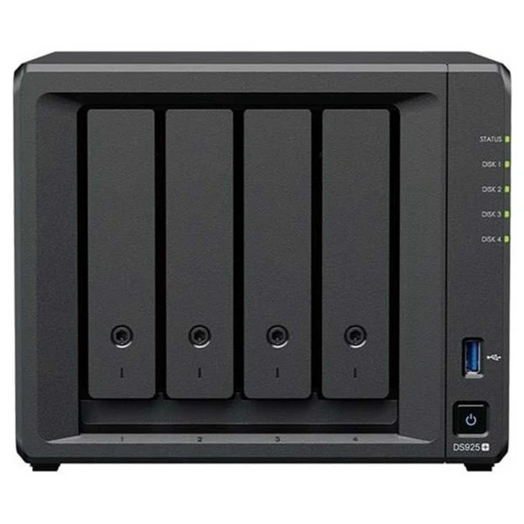 Synology DS925+0011 4GB 2TBHDD+1TBSSD 4x3.5" SATA Desteği RAID NAS Depolama Ünitesi ürün görseli