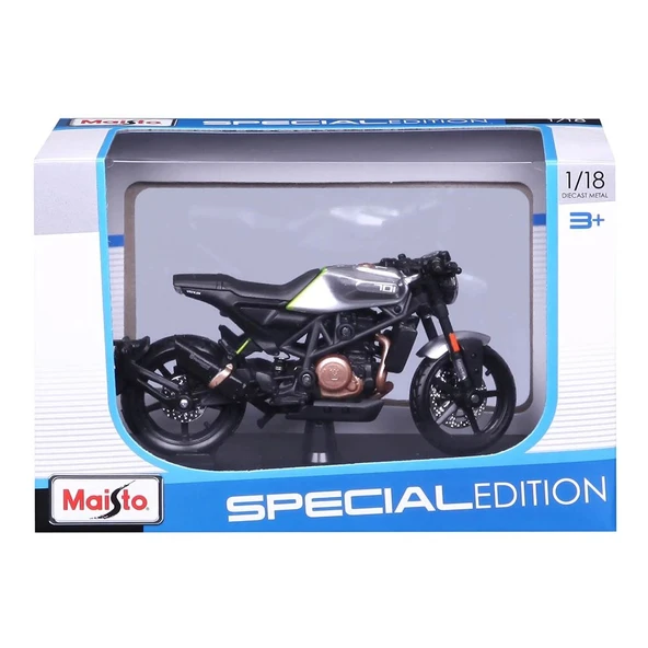Maisto 1:18 Husqvarna Vitpilen 701 2018 Model Motor 34007 - Resim 5