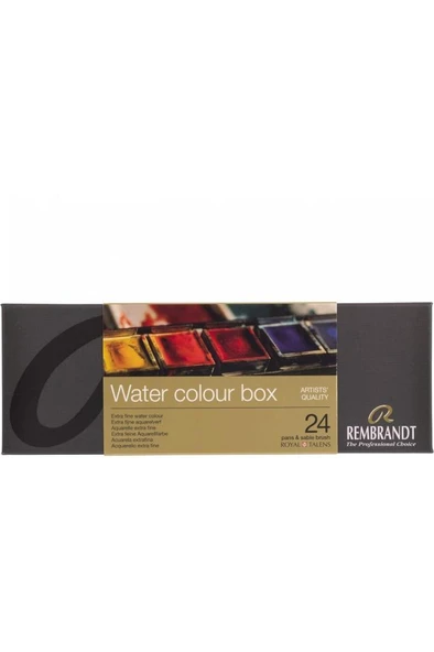 Rembrandt Watercolour Box 24'lü Tablet Sulu Boya Seti Metal Kutulu / 05838624 ürün görseli 1