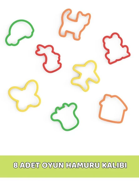 ChildGen Premium Oyun Hamuru Kalıbı 8'li Paket ürün görseli