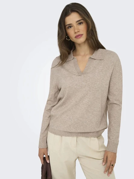 Only 15354843 Kadin Triko - Bej ürün görseli 1